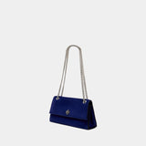 Kira Turnlock Shoulder Bag - Tory Burch - Leather - Blue