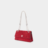 Kira Turnlock Shoulder Bag - Tory Burch - Leather - Red
