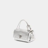 The Mini Dual Top Handle Bag - Marc Jacobs - Leather - Silver