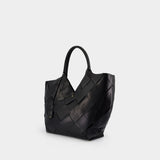 Lili Braided Shopper Bag - ANINE BING - Leather - Black