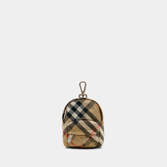 Ms Backpack Keychain - Burberry - Synthetic - Multicolor