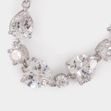 Crystal Droplet Bracelet - SELF PORTRAIT - Pearls - Silver