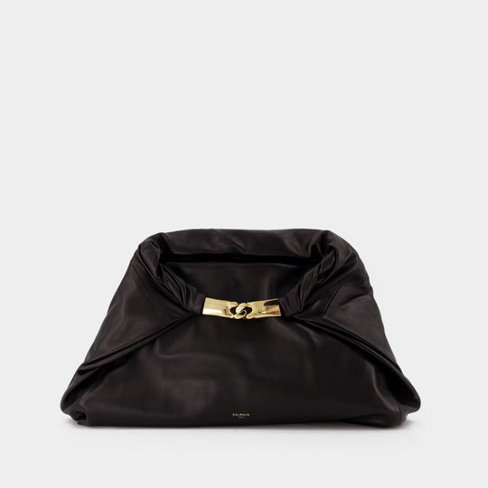 Dinner At 8 Medium Purse - Balmain - Leather - Black