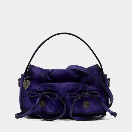 Multipocket Micro Bleached Purse - Acne Studios - Leather - Purple