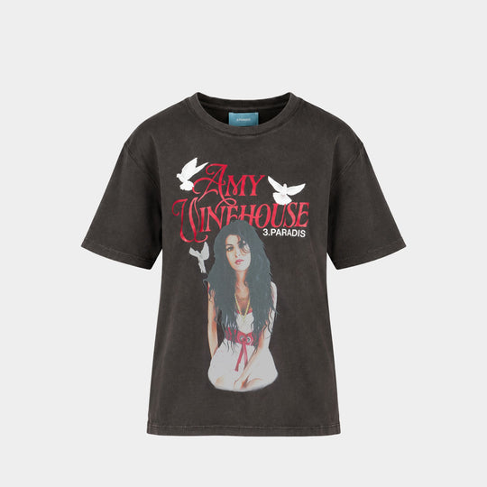 Amy Winehouse T-Shirt - 3.PARADIS - Cotton - Black