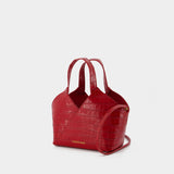 Lullie Croc Purse - By Malene Birger - Leather - Red