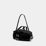 Biker Frill Belt Bag - Simone Rocha - Leather - Black