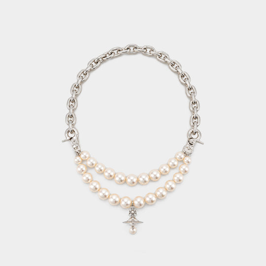 Aida Necklace - Vivienne Westwood - Brass - Silver