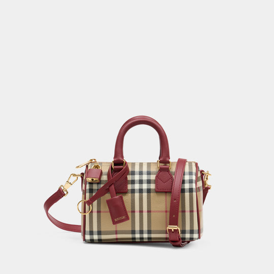Ll Mini Bowling Purse - Burberry - Cotton - Red