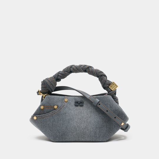 Bou Mini Handbag - Ganni - Cotton - Grey
