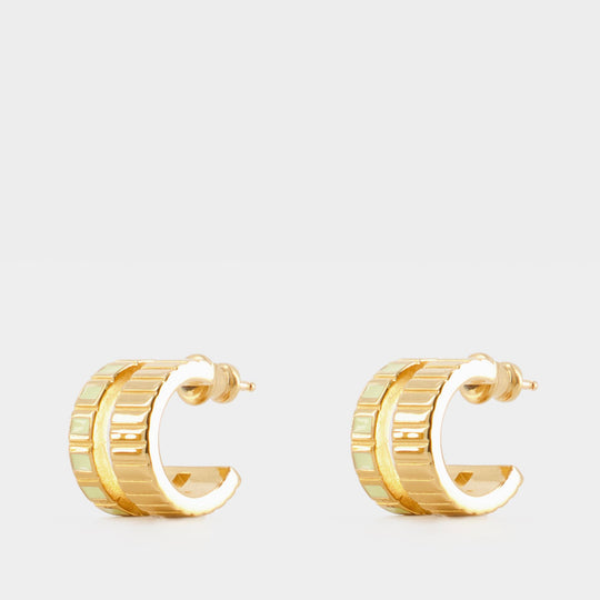 Ivi Mini Slot Earring 纯银镀金耳饰