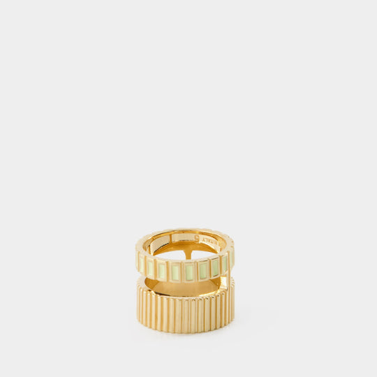 Ivi Slot Ring 银质镀金戒指