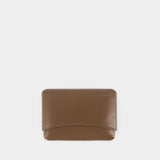 Molded Card Holder - Lemaire - Brown Sugar - Leather