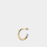 Tube Small Earrings - Rainbow K - Yellow - 14K Gold