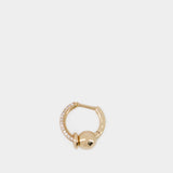 Nano Piercing Earrings - Rainbow K - Yellow - 14K Gold