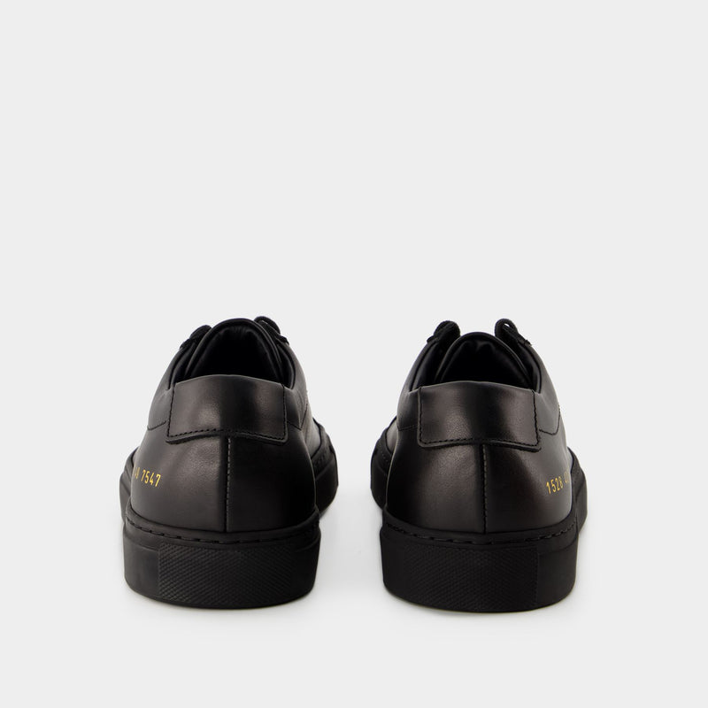 Original Achilles Low 黑色皮质运动鞋