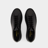 Original Achilles Low 黑色皮质运动鞋