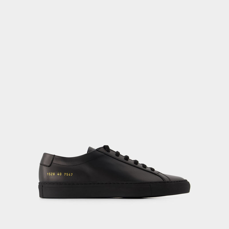 Original Achilles Low 黑色皮质运动鞋