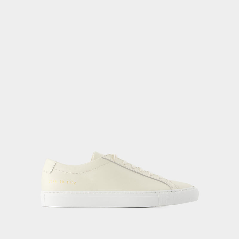 COMMON PROJECTS Original Achilles米色纳帕低帮休闲鞋