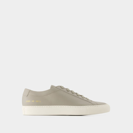 COMMON PROJECTS Original Achilles米色纳帕低帮休闲鞋