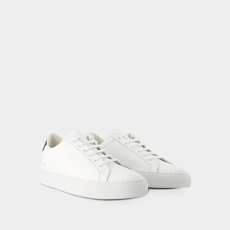 COMMON PROJECTS Retro Classic Sneakers 黑色纳帕牛皮运动鞋