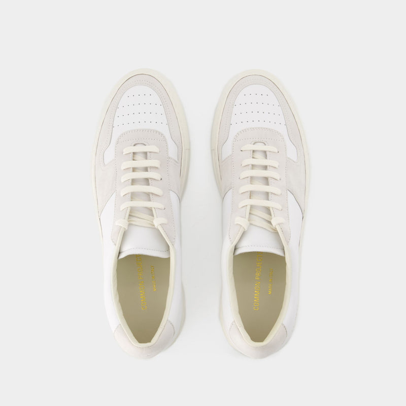 Bball Duo Sneakers - Common Projects - Leather - White