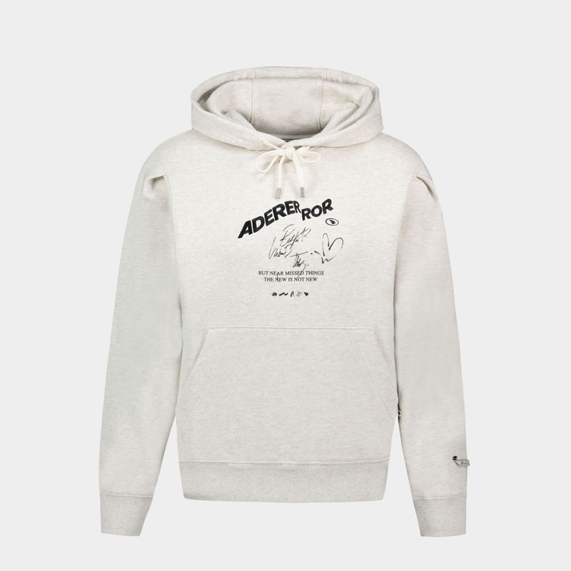 Ader Error Hoodie 白色棉质连帽衫