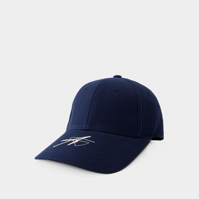 Ader Error Baseball Cap 纯棉蓝色棒球帽