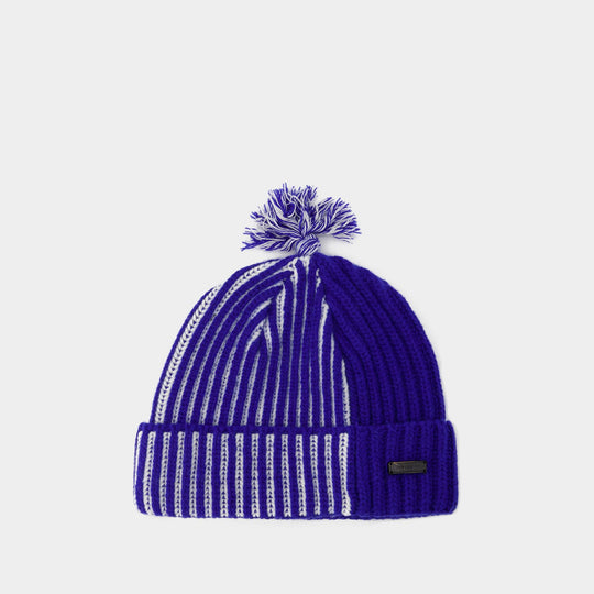 Ader Error Beannie 羊毛混纺胶带徽标无檐帽