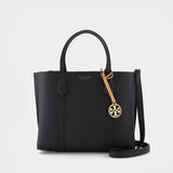 Tory Burch Perry黑色皮质小号托特包