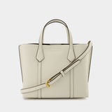 Perry Small Tote Bag - Tory Burch -  New Ivory - Leather