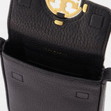 Miller Phone Crossbody in black leather