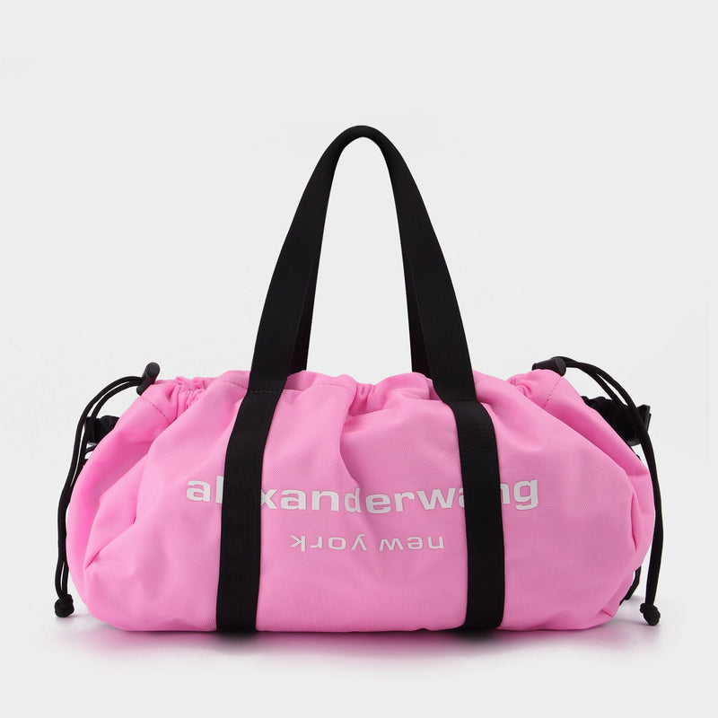 Primal Drawstring Duffle bag in Pink Nylon