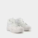 亚历山大王 Alexander Wang Aw Hoop Sneakers 白色皮质运动鞋