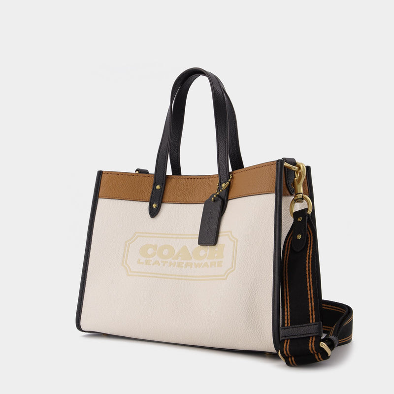 Field Tote 30 Tote Bag - Coach - Chalk Multi - Leather