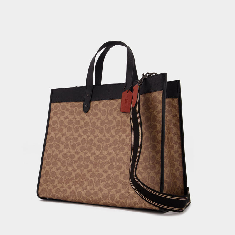 蔻驰 Coach Field 40 Tote Bag 印花logo手提托特包