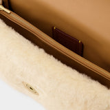 Shearling Pillow Tabby 26 in Beige