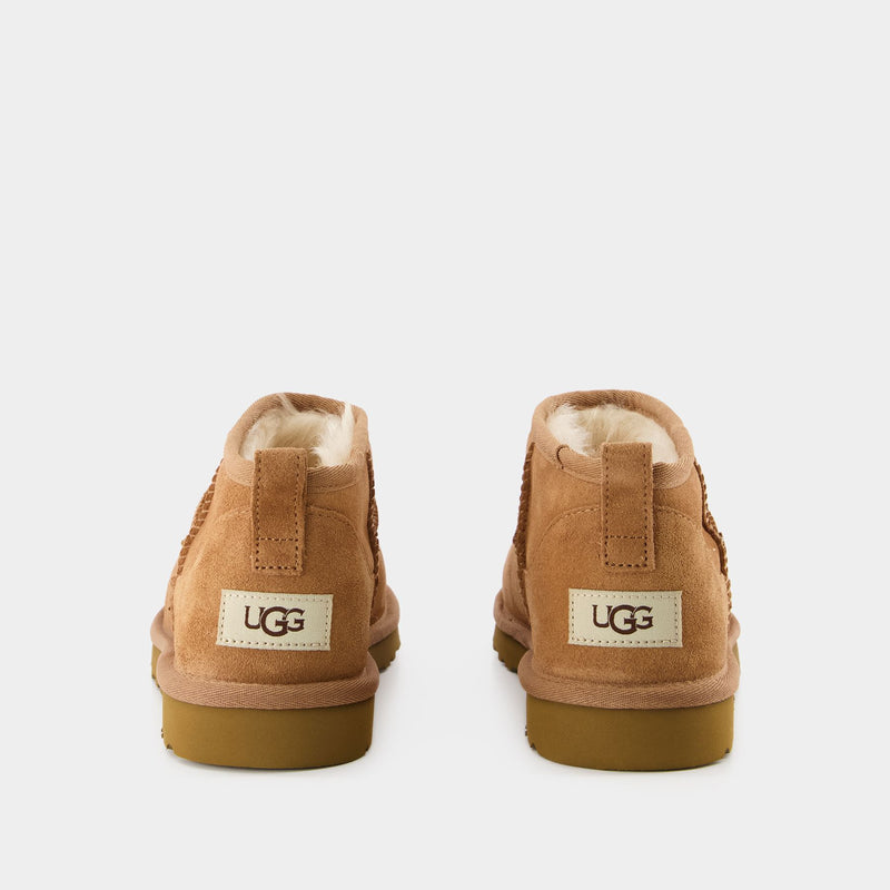 UGG Classic Ultra Mini Ankle 平底低帮雪地靴 男士