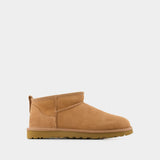 UGG Classic Ultra Mini Ankle 平底低帮雪地靴 男士