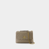 Tory Burch KiraChevr灰色皮质包