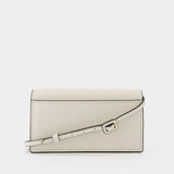 Miller Wallet Crossbody in beige leather