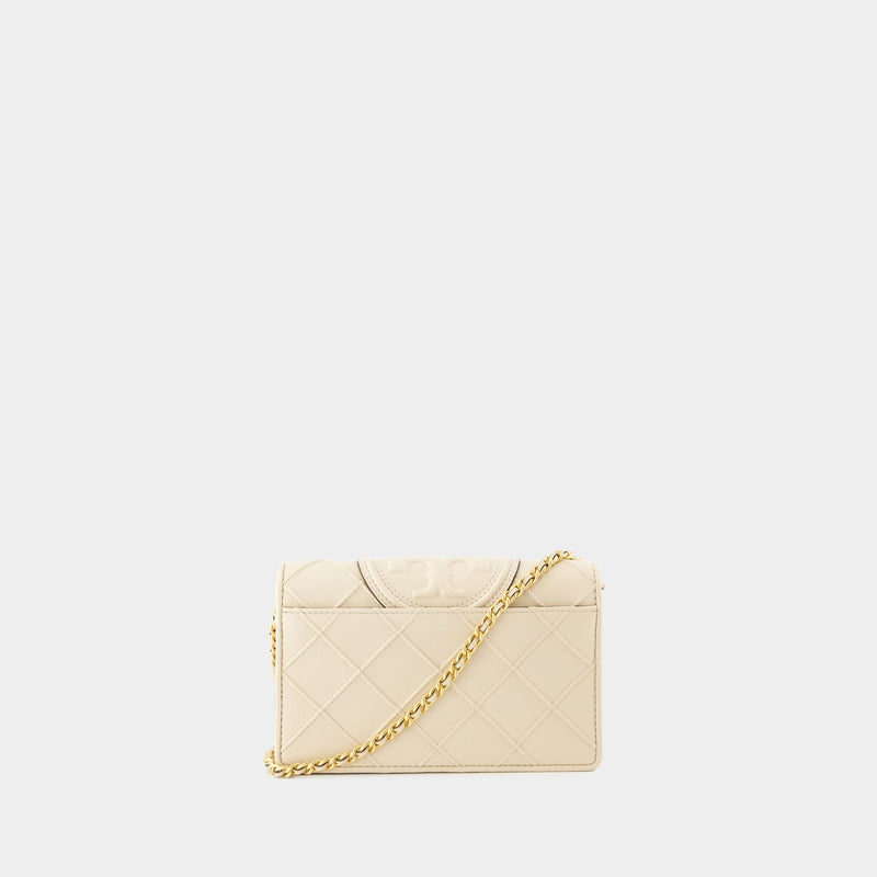 Fleming Soft Chain Crossbody - Tory Burch - Leather - Beige