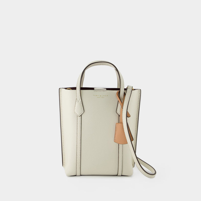 Perry Mini Hobo Bag - Tory Burch -  New Ivory - Leather