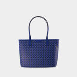 Small Zip Tote Hobo Bag - Tory Burch - Blue - Canva