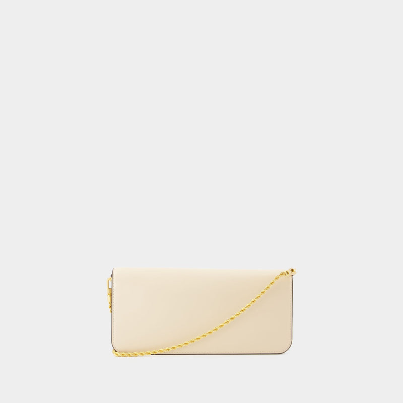 Eleanor Clutch Crossb ody - Tory Burch - Leather - Beige