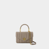 Kira Crossbody - Tory Burch - Leather - Grey