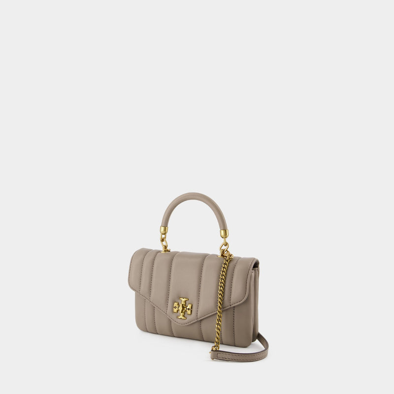 Kira Crossbody - Tory Burch - Leather - Grey