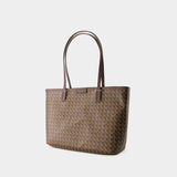 Small Ever Ready Shopper Bag - Tory Burch - Cotton - Brown