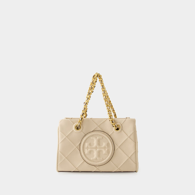 Fleming Soft Mini Chain Shopper Bag - Tory Burch - Leather - New Cream