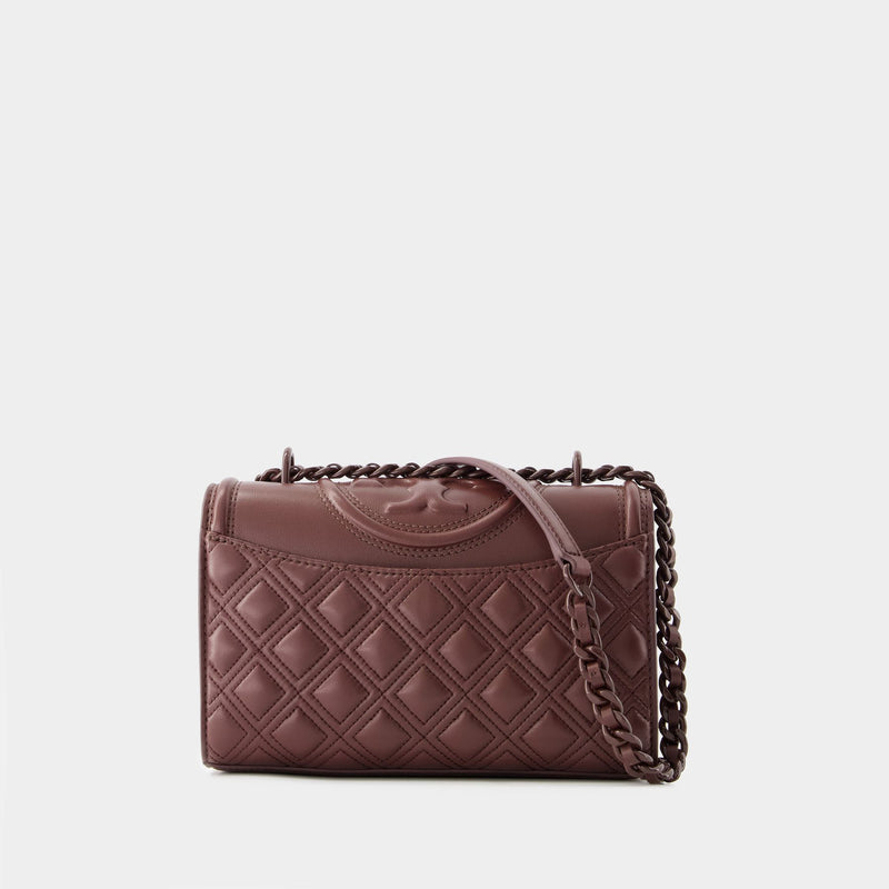 Fleming Small Convertible Bag - Tory Burch - Leather - Brown